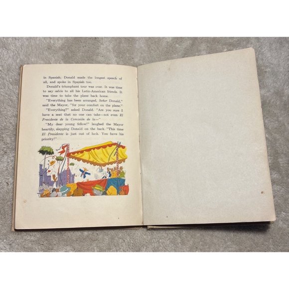 Donald Duck Sees South America Walt Disney Palmer 1945 Hardcover Storybook - Picture 12 of 13